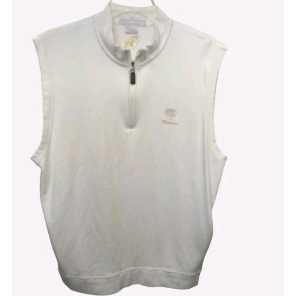 Cream Chickasaw Country Club Martin Golf Sleeveless Vest Size XL